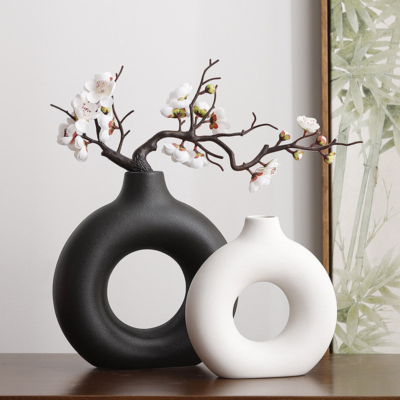 Inanis - Modern Geometric Ceramic Home Decor Vase