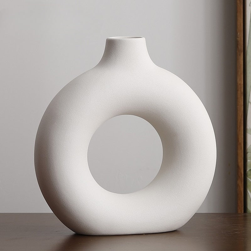 Inanis - Modern Geometric Ceramic Home Decor Vase