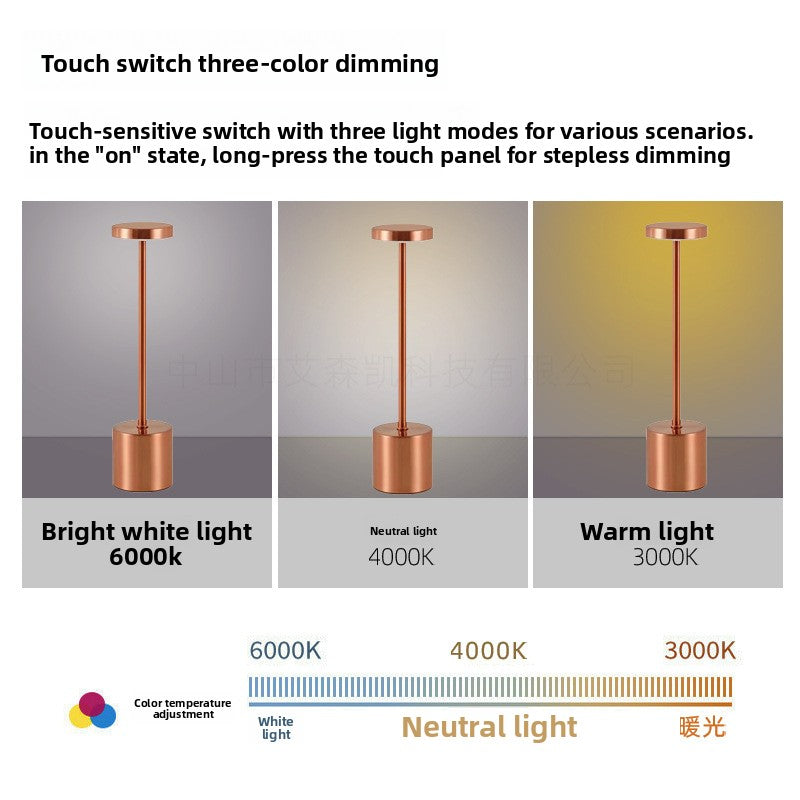 Orien - Modern Metal USB Table Lamp With Touch Control