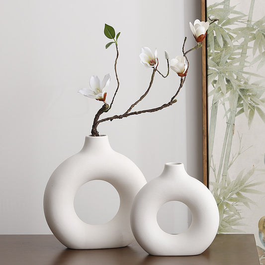 Inanis - Modern Geometric Ceramic Home Decor Vase