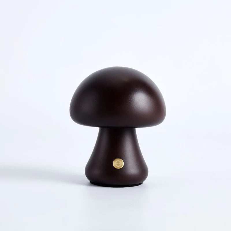 Duru - Wooden Mushroom Table Lamp