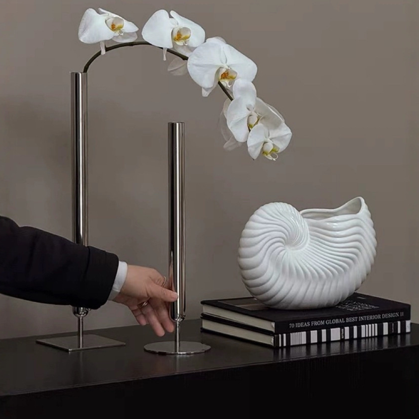 Geo - Stainless Steel Geometric Flower Vase