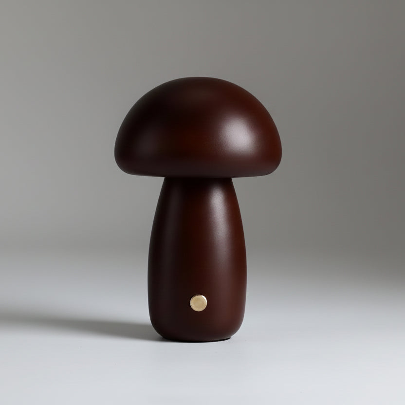Duru - Wooden Mushroom Table Lamp