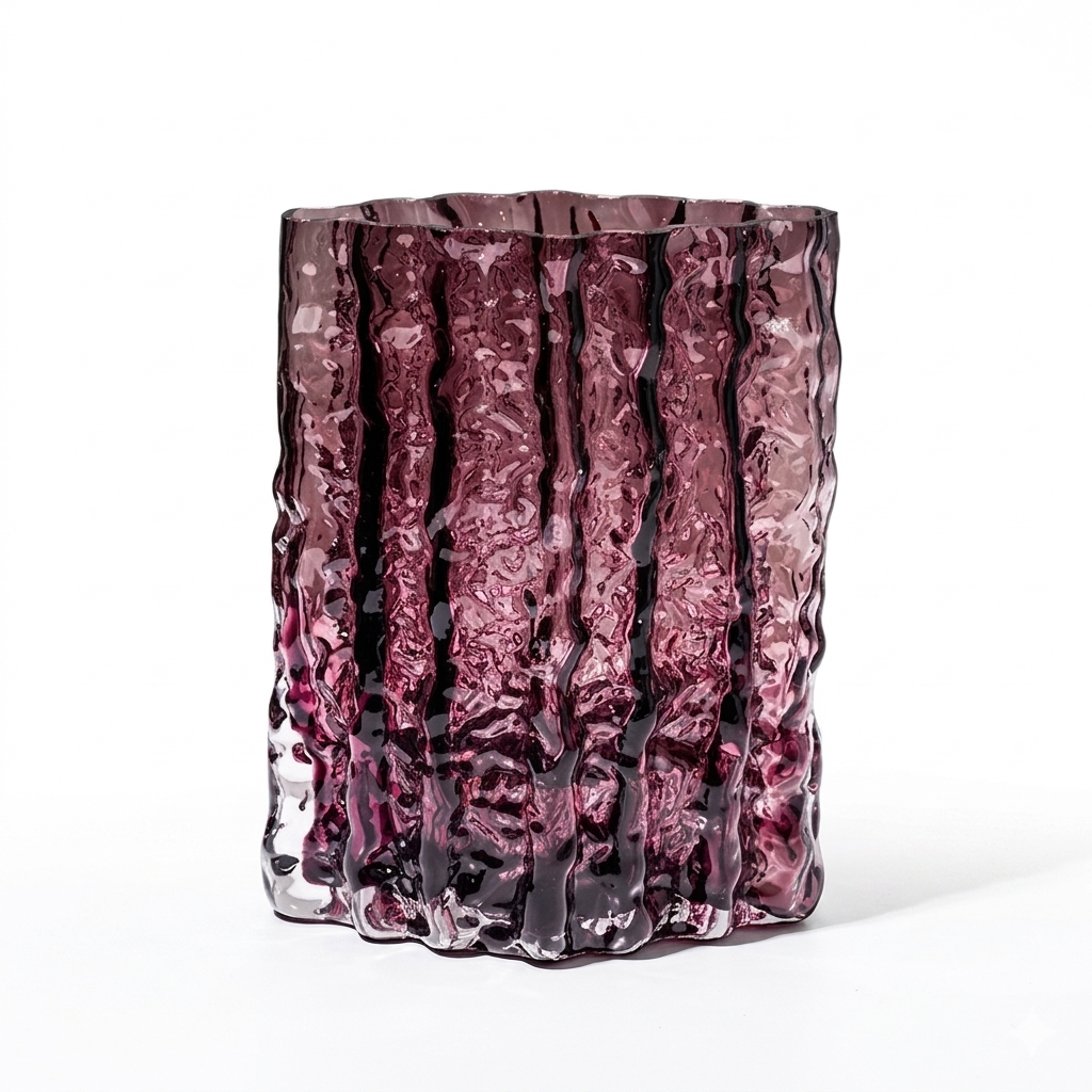 Glacies - Modern Cylindrical Glass Flower Vase