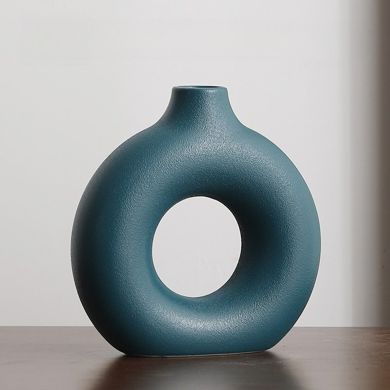 Inanis - Modern Geometric Ceramic Home Decor Vase