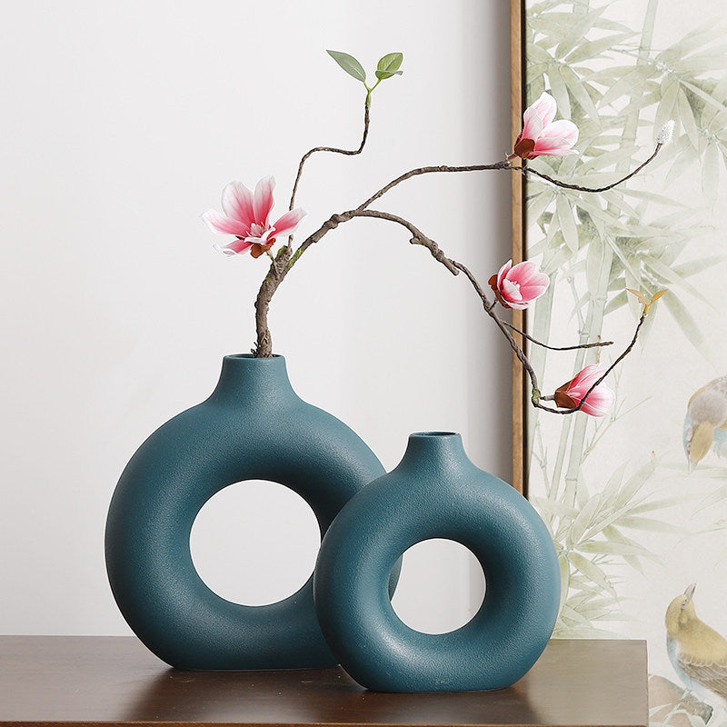 Inanis - Modern Geometric Ceramic Home Decor Vase