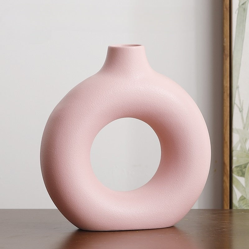 Inanis - Modern Geometric Ceramic Home Decor Vase